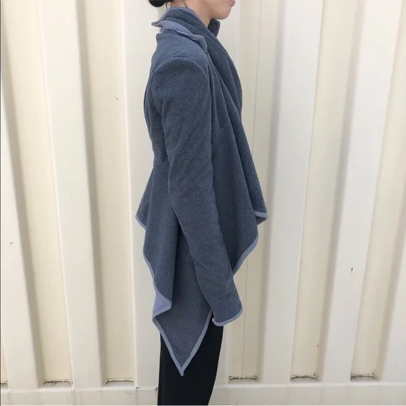 Lululemon Grey Presence Of Mind Wrap Sweater | 4 - Picture 4 of 8